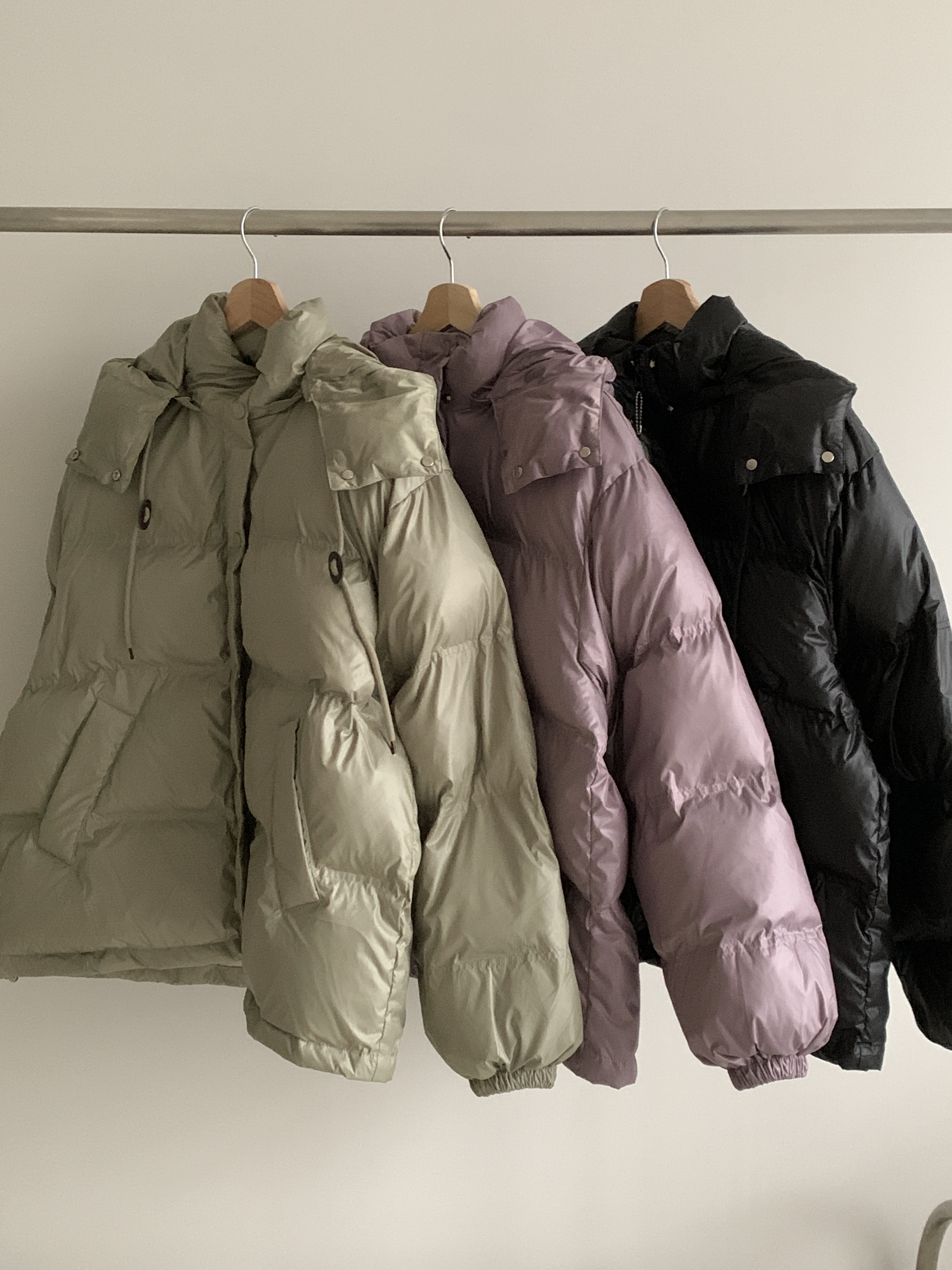 ダックダウンフードダブルジップドローコードカラーダウンジャケット | 詳細画像22