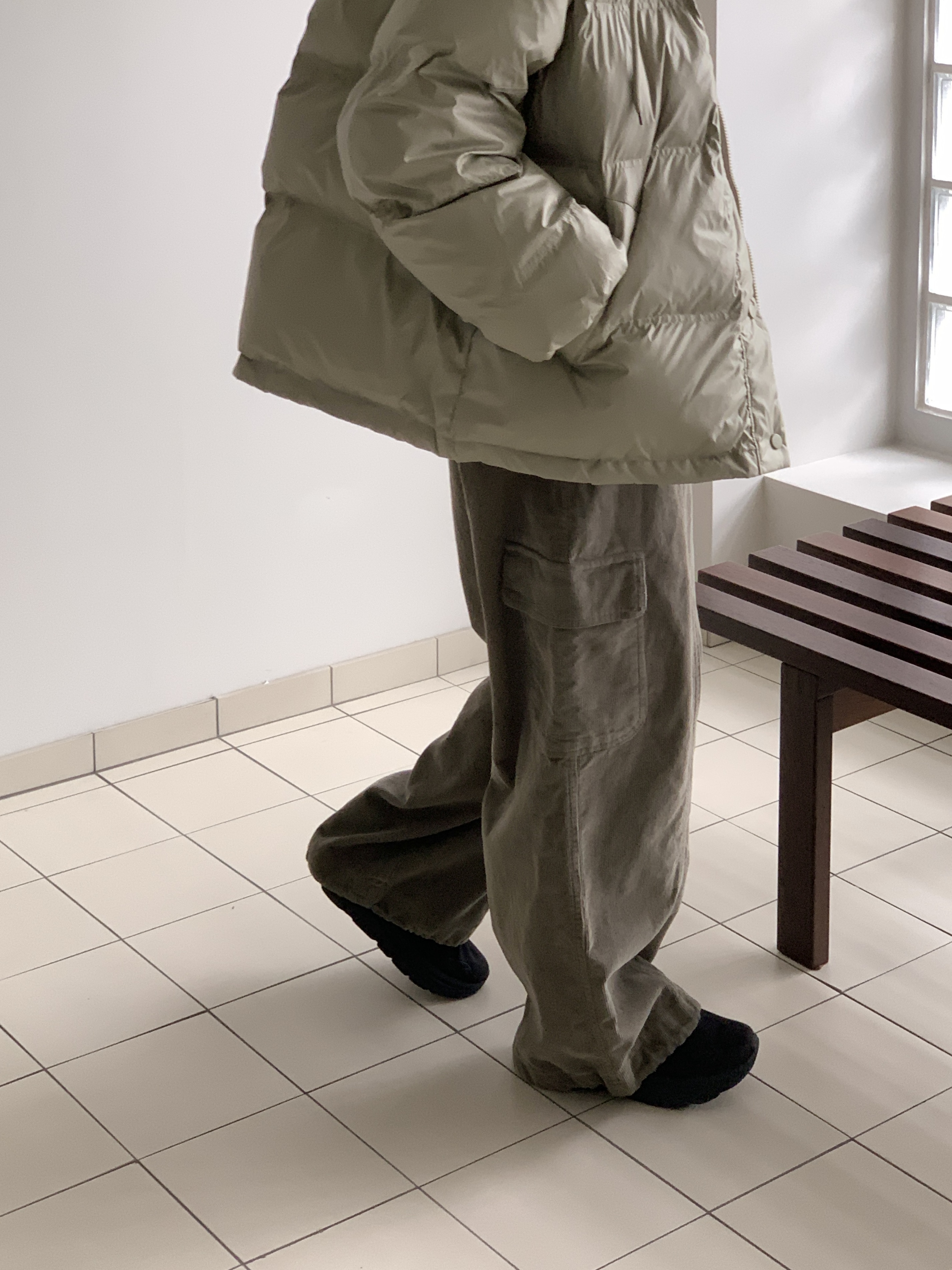 ダックダウンフードダブルジップドローコードカラーダウンジャケット | 詳細画像17