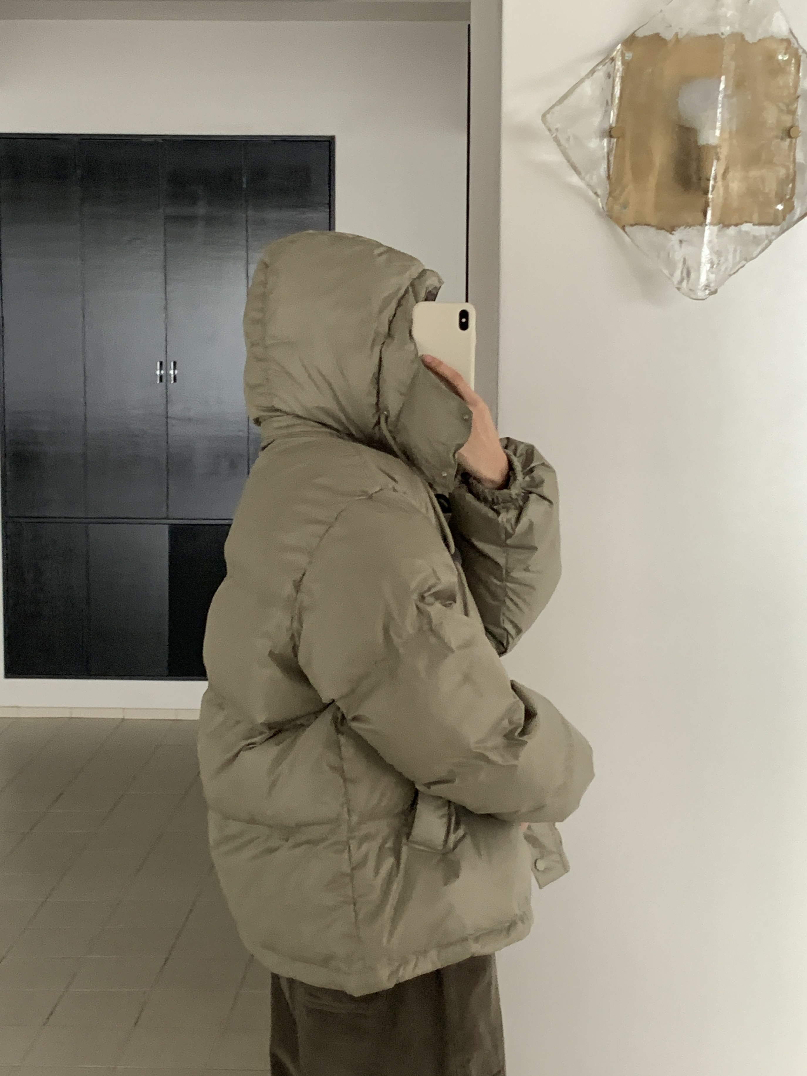 ダックダウンフードダブルジップドローコードカラーダウンジャケット | 詳細画像15