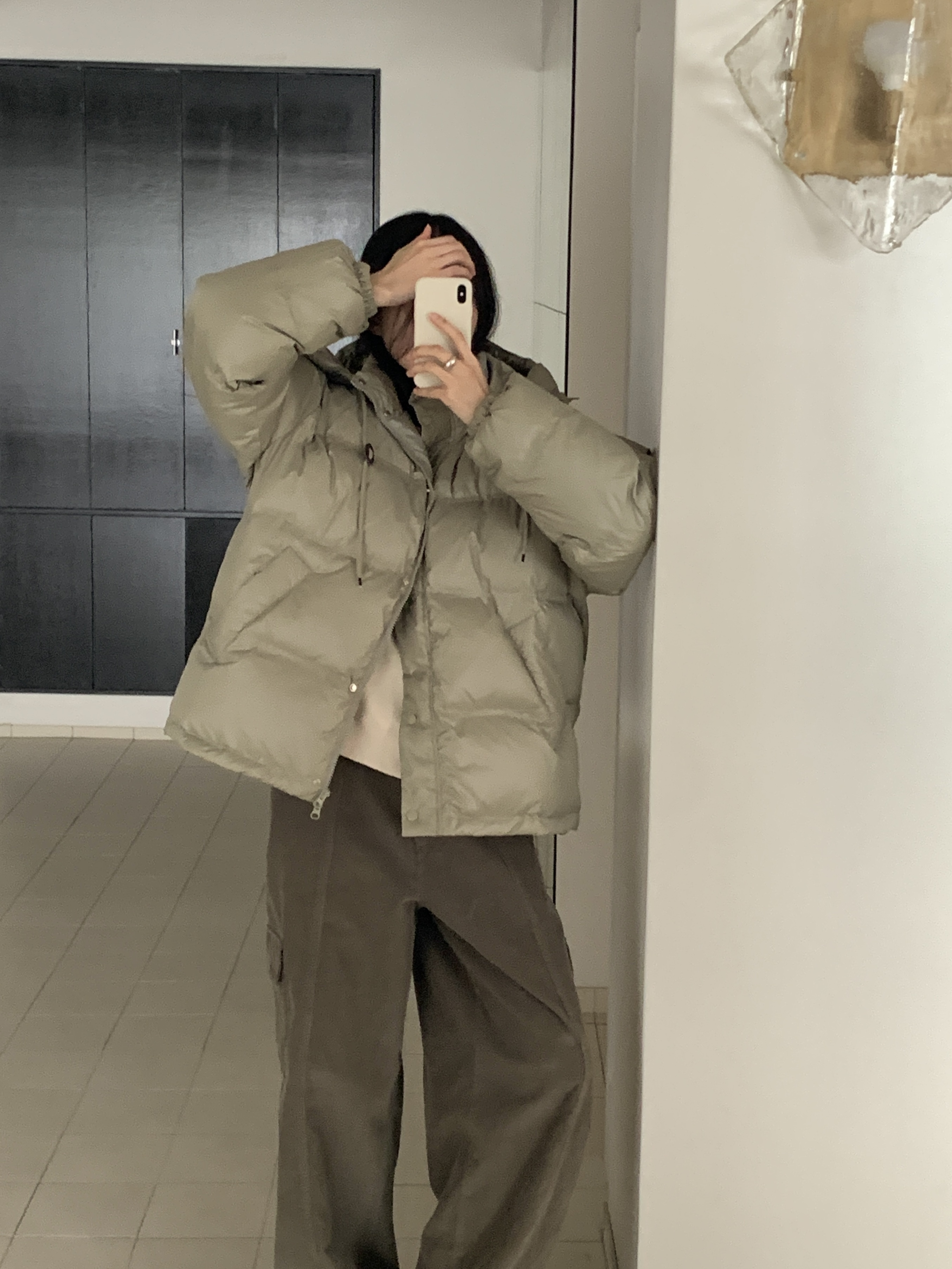 ダックダウンフードダブルジップドローコードカラーダウンジャケット | 詳細画像16