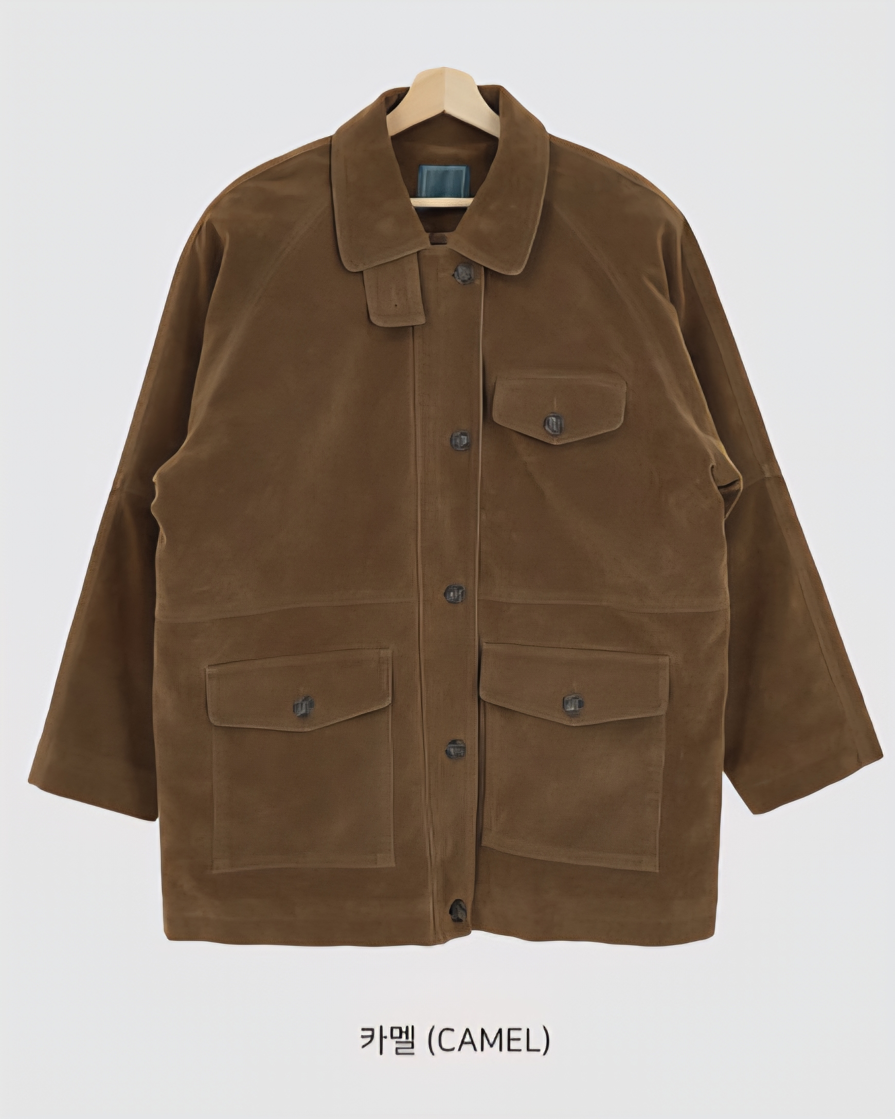 キルティングボタンジップアップカラーオーバーサイズジャケット | 詳細画像17