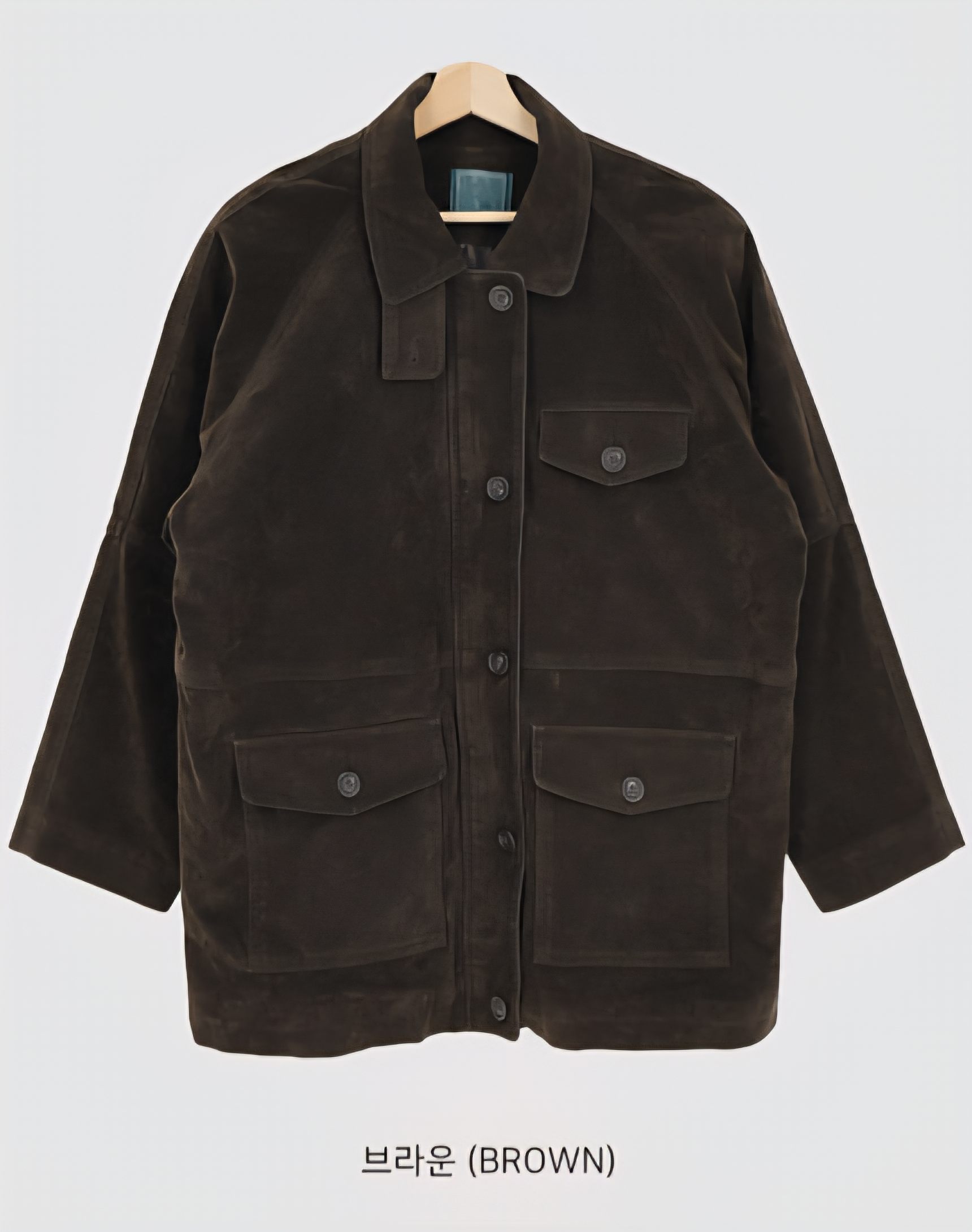 キルティングボタンジップアップカラーオーバーサイズジャケット | 詳細画像18