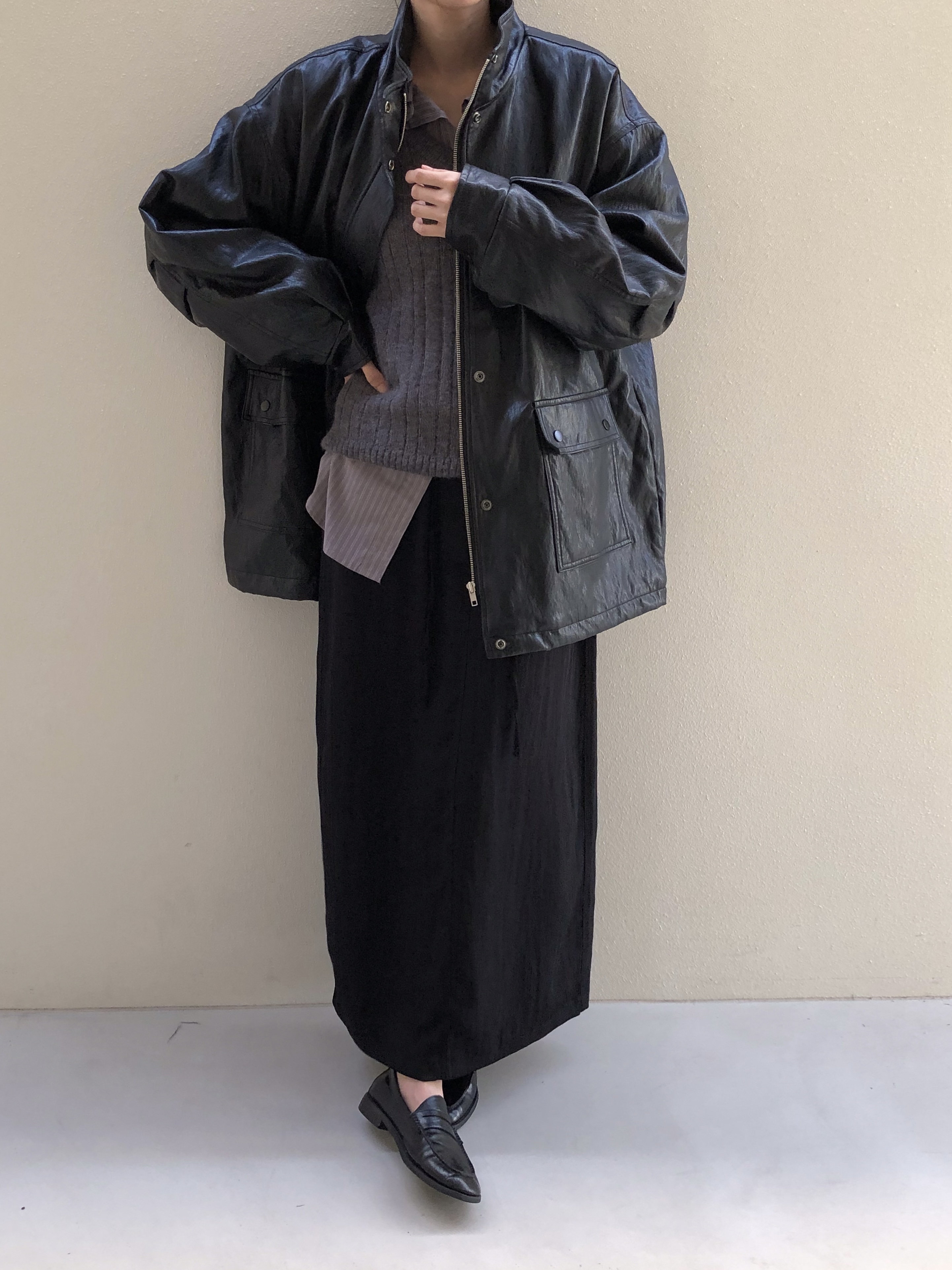 ファー裏地ジップアップオーバーサイズジャンパー | 詳細画像10