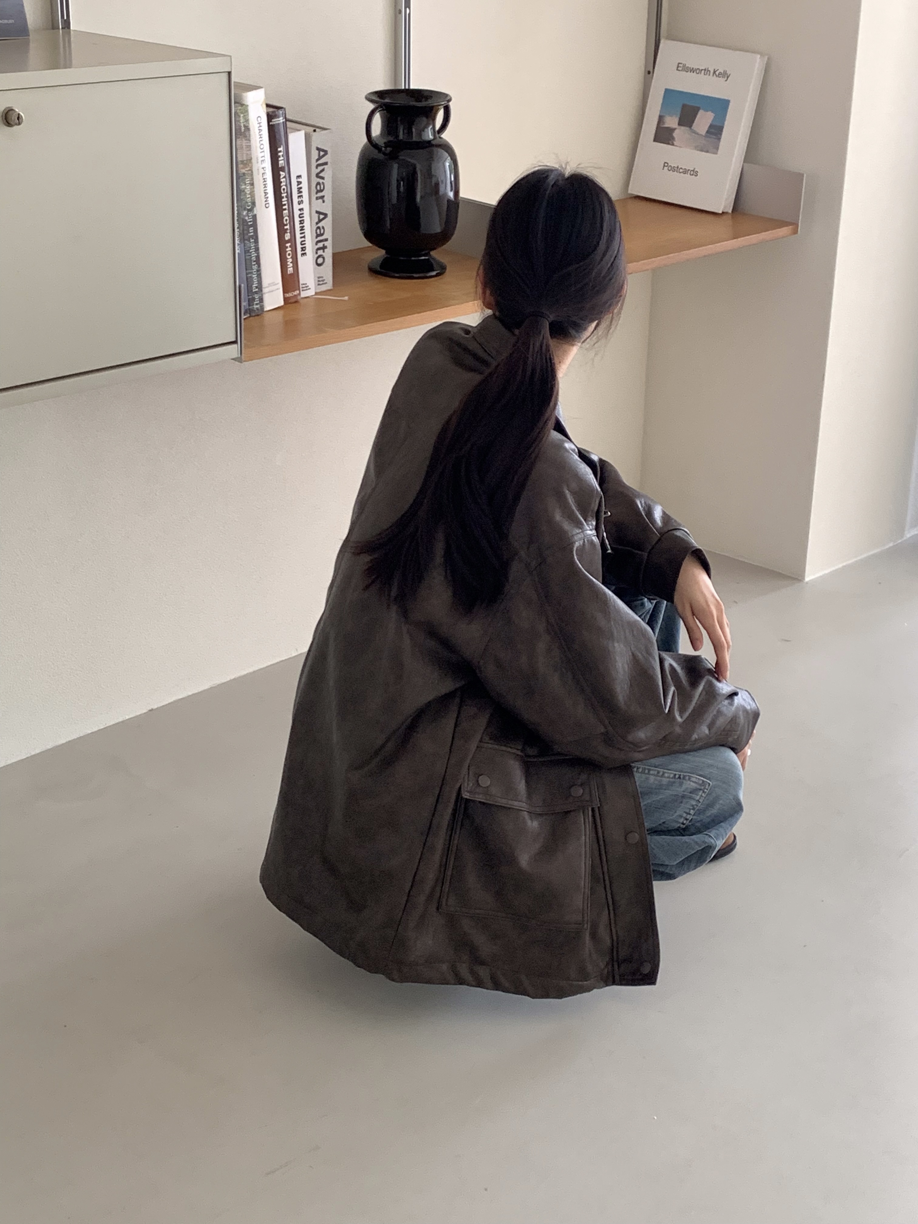 ファー裏地ジップアップオーバーサイズジャンパー | 詳細画像15