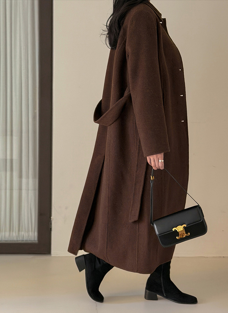 イシカワラボ★ひとみ別注ウールコート　新品未使用 ブラウン イシカワラボ☆ひとみ別注ウールコート 新品未使用 ブラウン