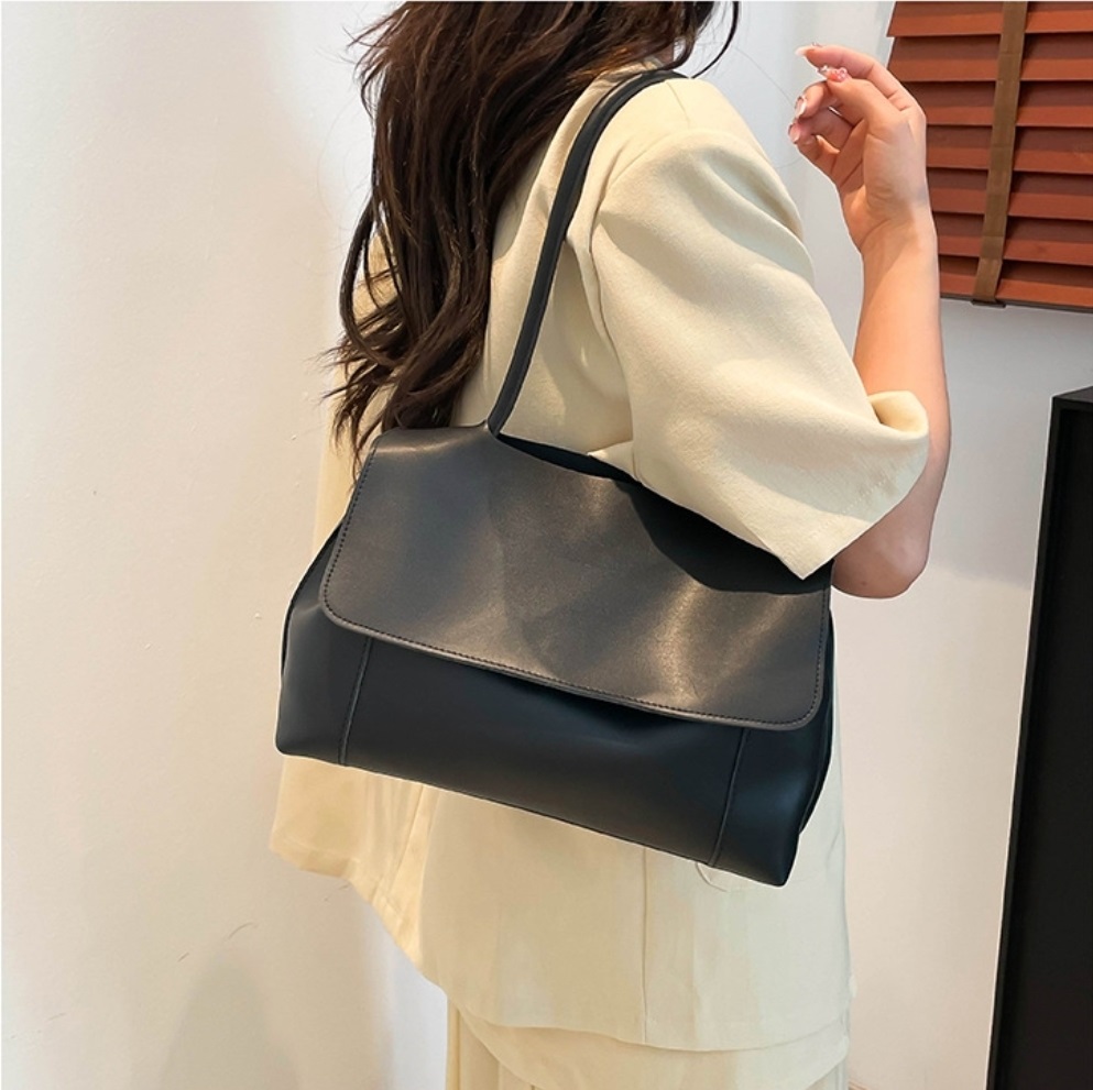 レザー調ベーシック無地ショルダーバッグストラップセット(バックルあり) | 詳細画像2