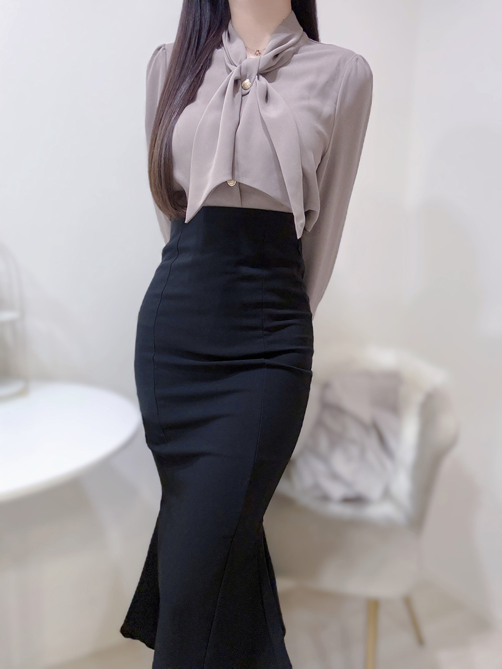 ボウタイゴールドボタンブラウス | 詳細画像8