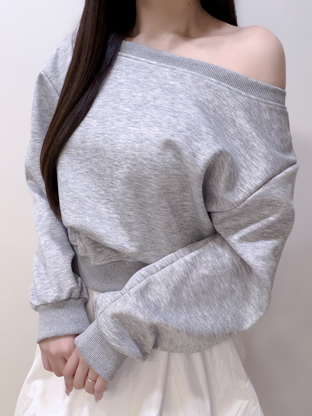 アンバランスオフショルトレーナー | 詳細画像11