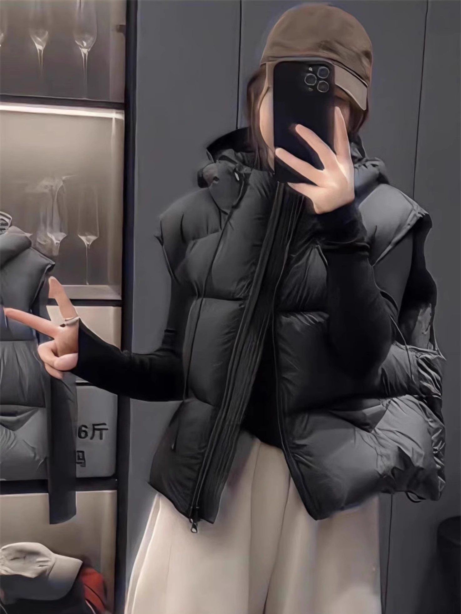 フードオーバーサイズビッグベストダウンジャケット | 詳細画像3