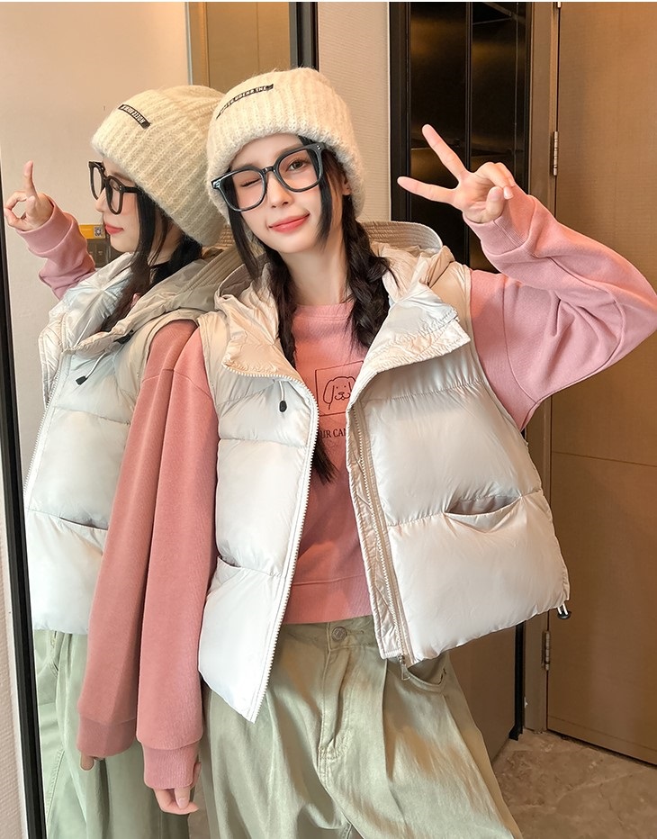 フードオーバーサイズビッグベストダウンジャケット | 詳細画像4