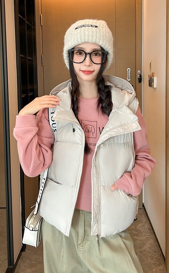 フードオーバーサイズビッグベストダウンジャケット | 詳細画像5