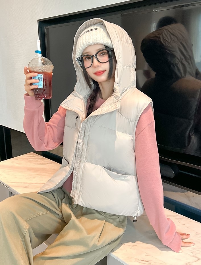 フードオーバーサイズビッグベストダウンジャケット | 詳細画像6