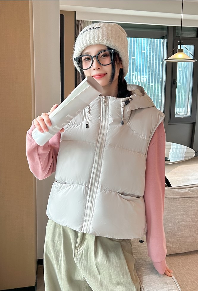 フードオーバーサイズビッグベストダウンジャケット | 詳細画像7