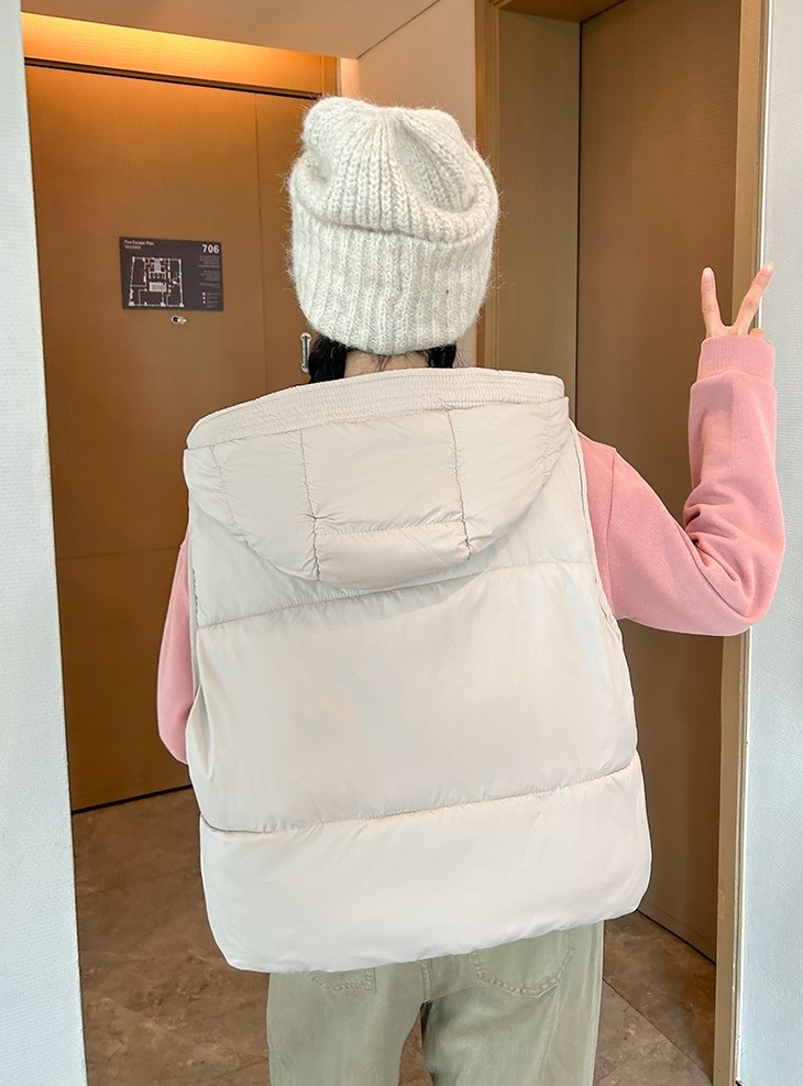 フードオーバーサイズビッグベストダウンジャケット | 詳細画像8
