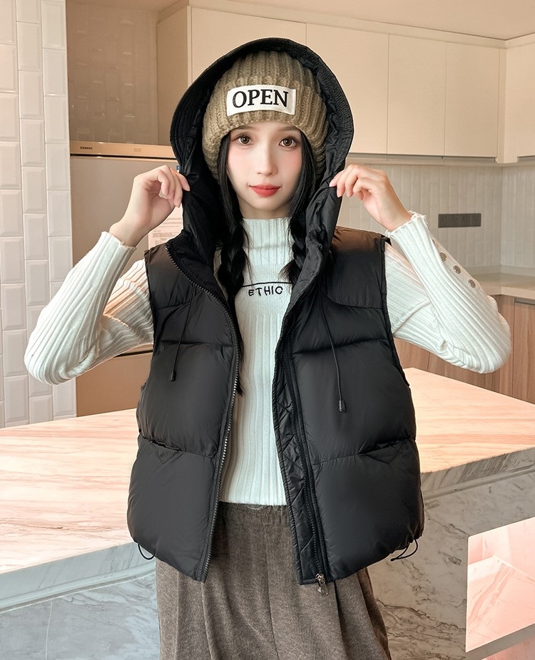 フードオーバーサイズビッグベストダウンジャケット | 詳細画像9