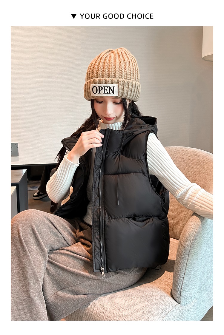 フードオーバーサイズビッグベストダウンジャケット | 詳細画像12