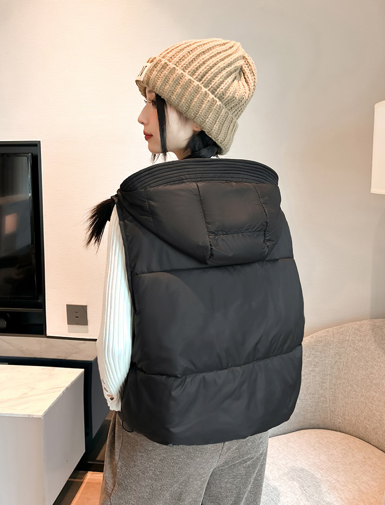 フードオーバーサイズビッグベストダウンジャケット | 詳細画像13