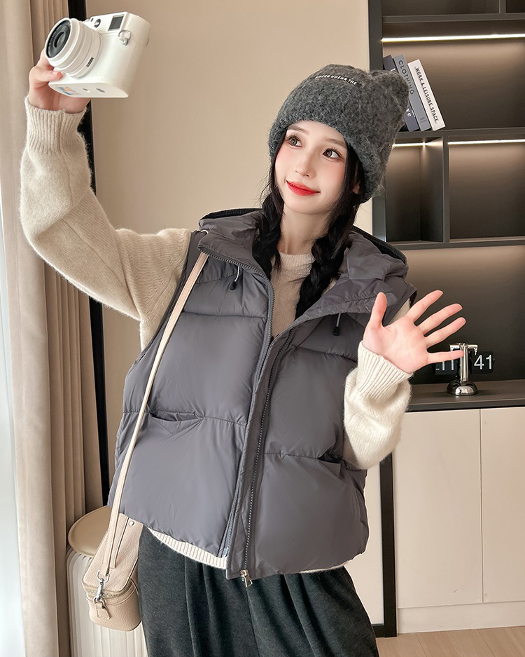 フードオーバーサイズビッグベストダウンジャケット | 詳細画像14