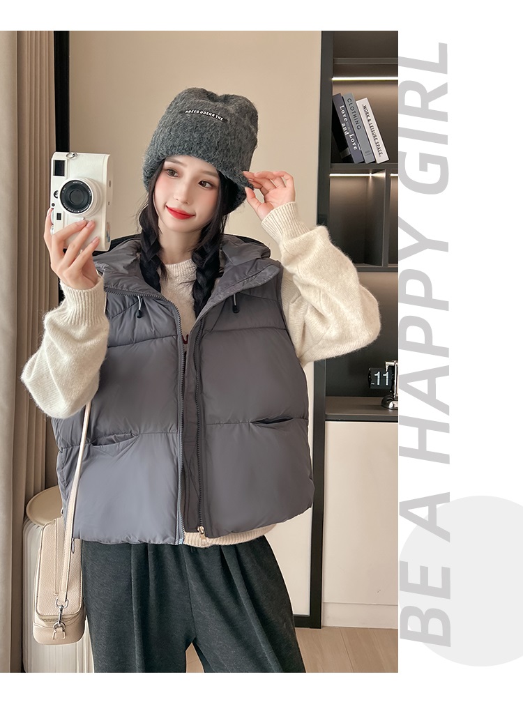 フードオーバーサイズビッグベストダウンジャケット | 詳細画像15