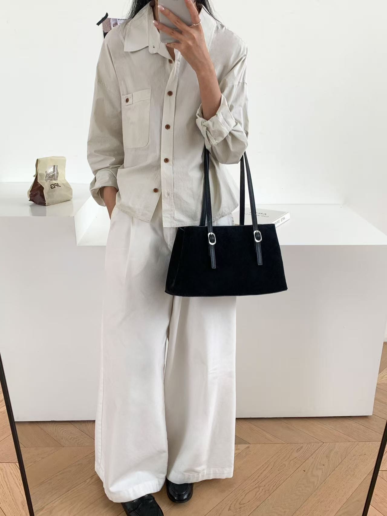 スエード調トートバッグ | 詳細画像8