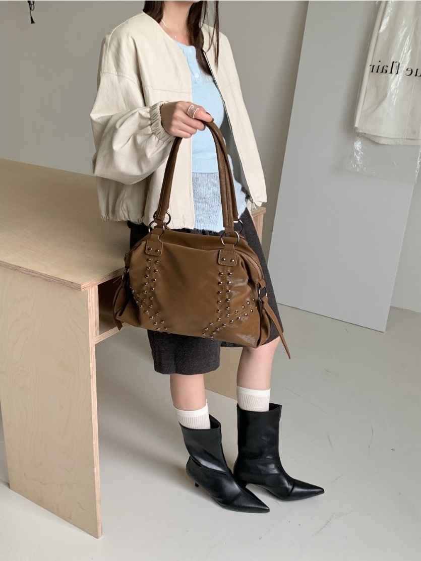 レザー調スタッズトートバッグ | 詳細画像4