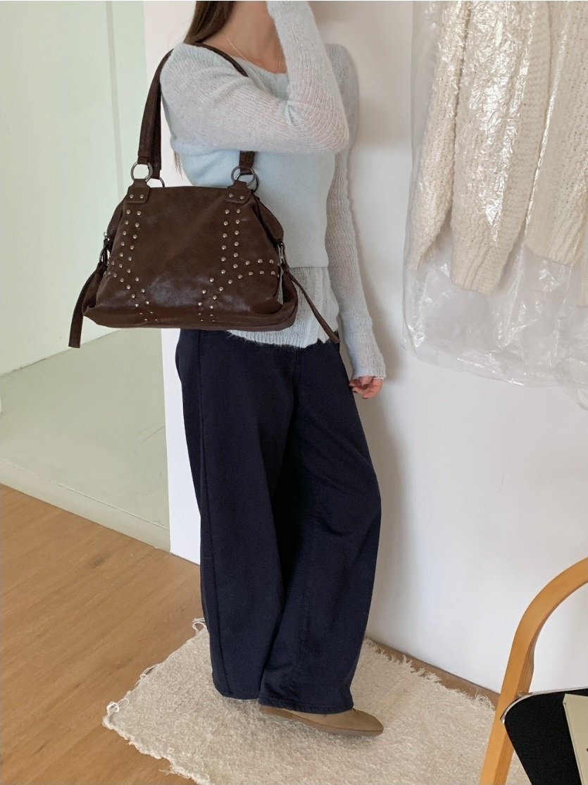 レザー調スタッズトートバッグ | 詳細画像6