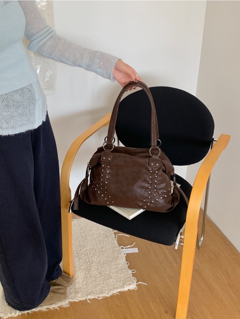 レザー調スタッズトートバッグ | 詳細画像7