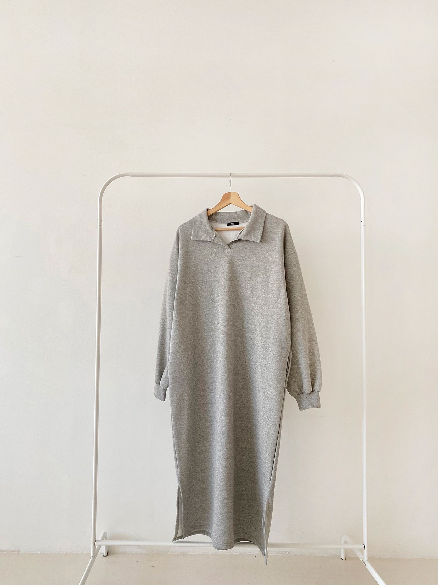 裏起毛カラーロング長袖ワンピーストレーニング | 詳細画像19