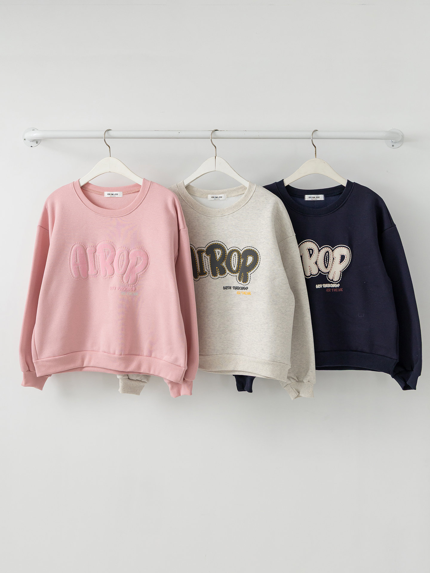 裏起毛ラウンドネックルーズ長袖ロゴスウェット | 詳細画像32