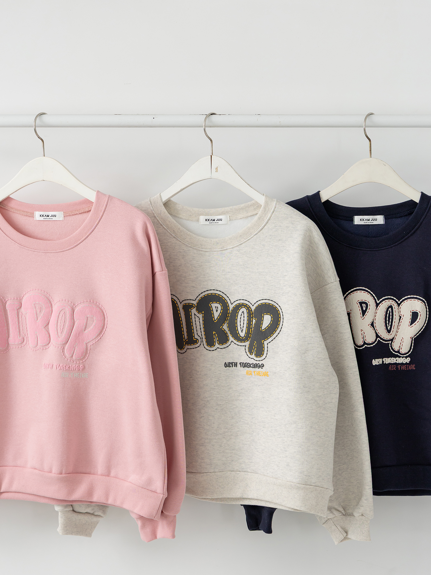 裏起毛ラウンドネックルーズ長袖ロゴスウェット | 詳細画像33