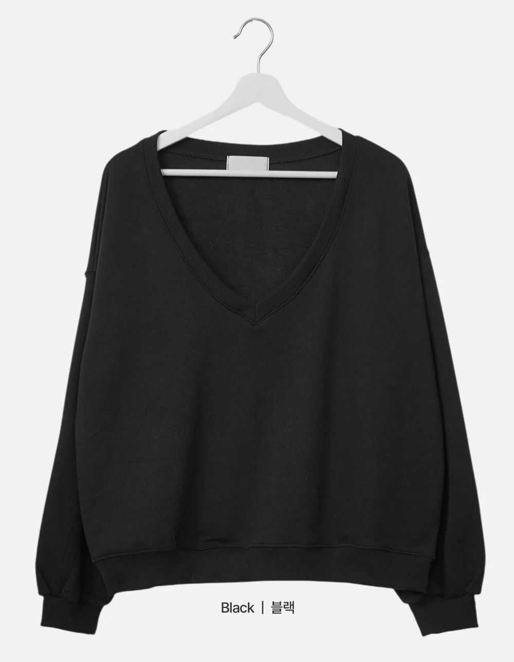 裏起毛Vネックルーズ長袖スウェット | 詳細画像18