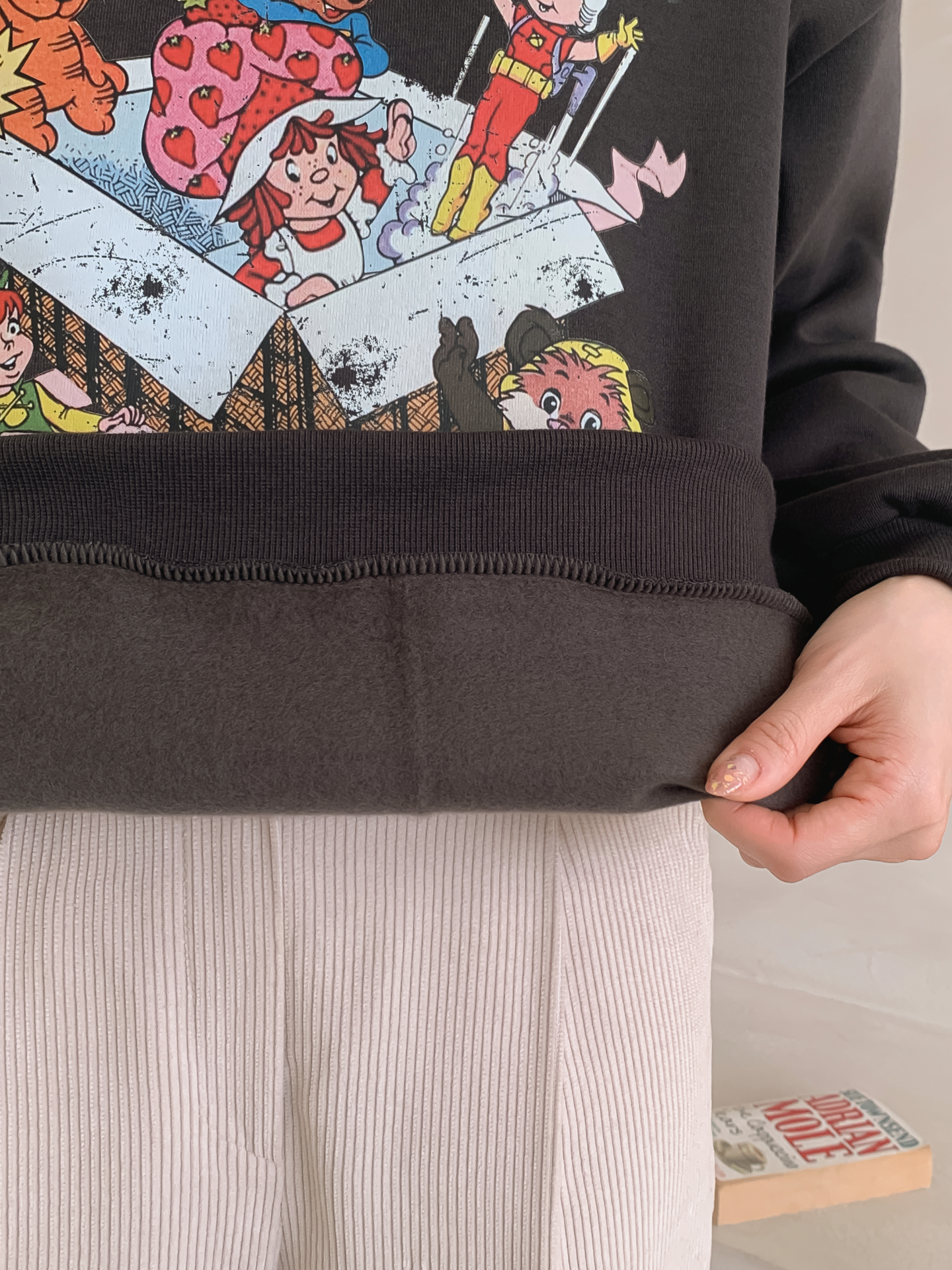 裏起毛ラウンドネックルーズ長袖ロゴスウェット | 詳細画像13