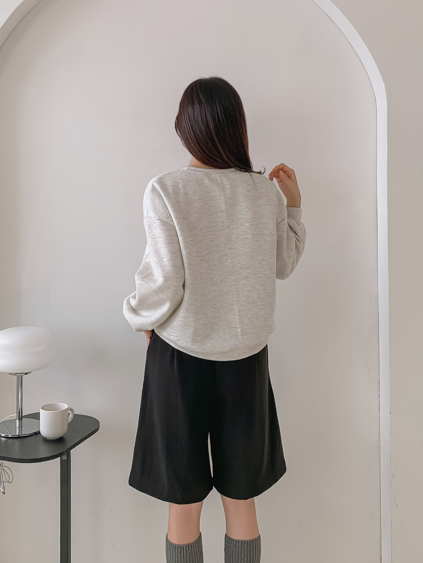 裏起毛ラウンドネックルーズ長袖ロゴスウェット | 詳細画像20