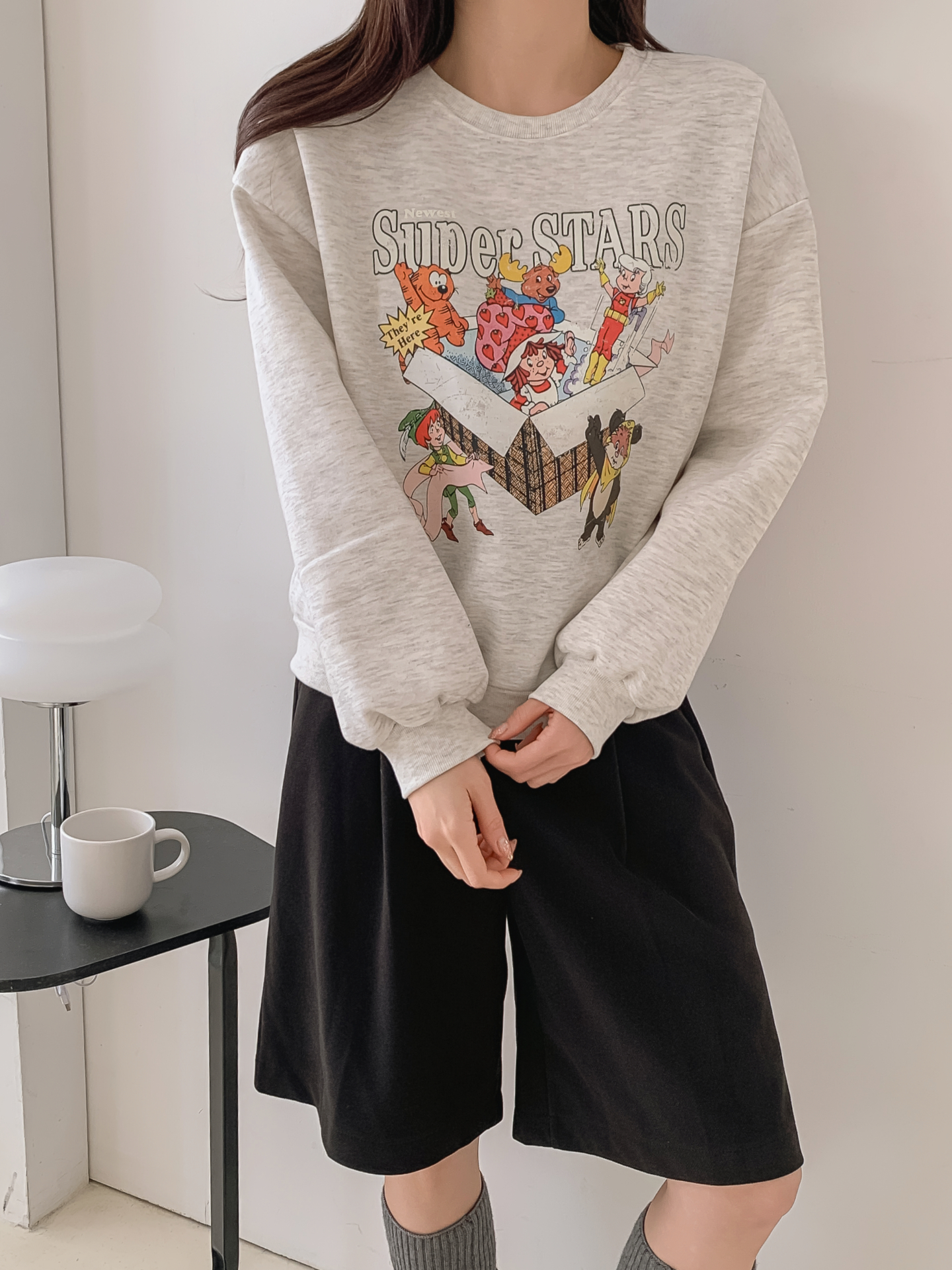 裏起毛ラウンドネックルーズ長袖ロゴスウェット | 詳細画像24