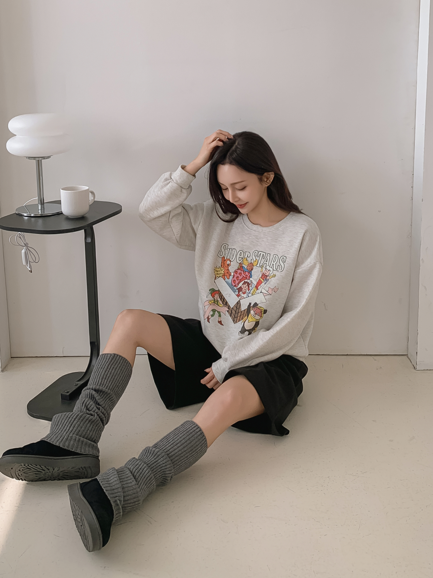 裏起毛ラウンドネックルーズ長袖ロゴスウェット | 詳細画像22