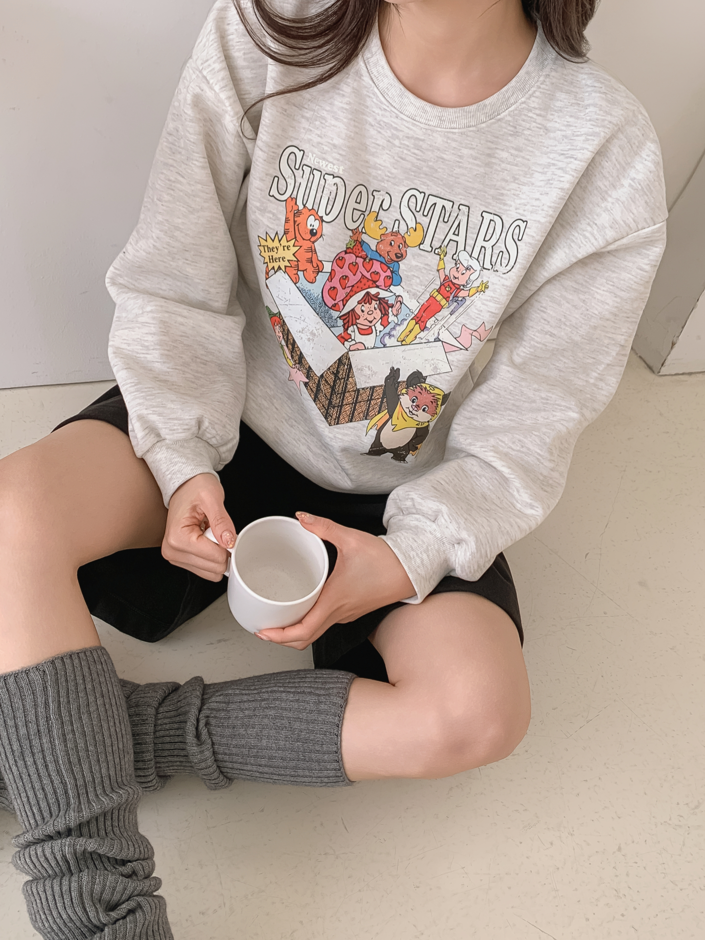 裏起毛ラウンドネックルーズ長袖ロゴスウェット | 詳細画像29