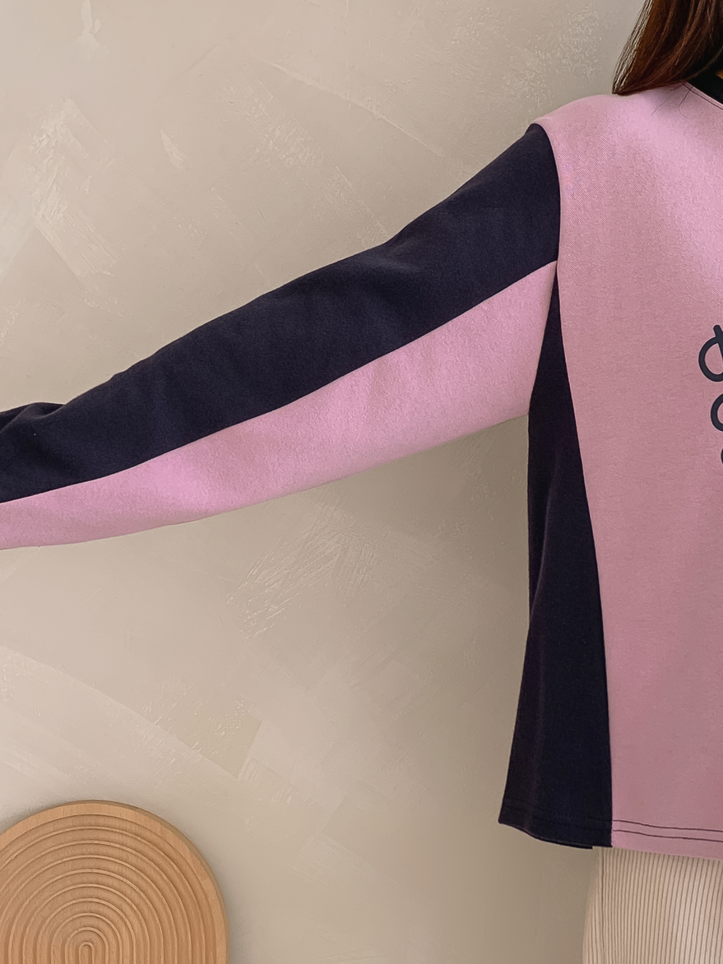 ラウンドネック長袖配色Tシャツ | 詳細画像25