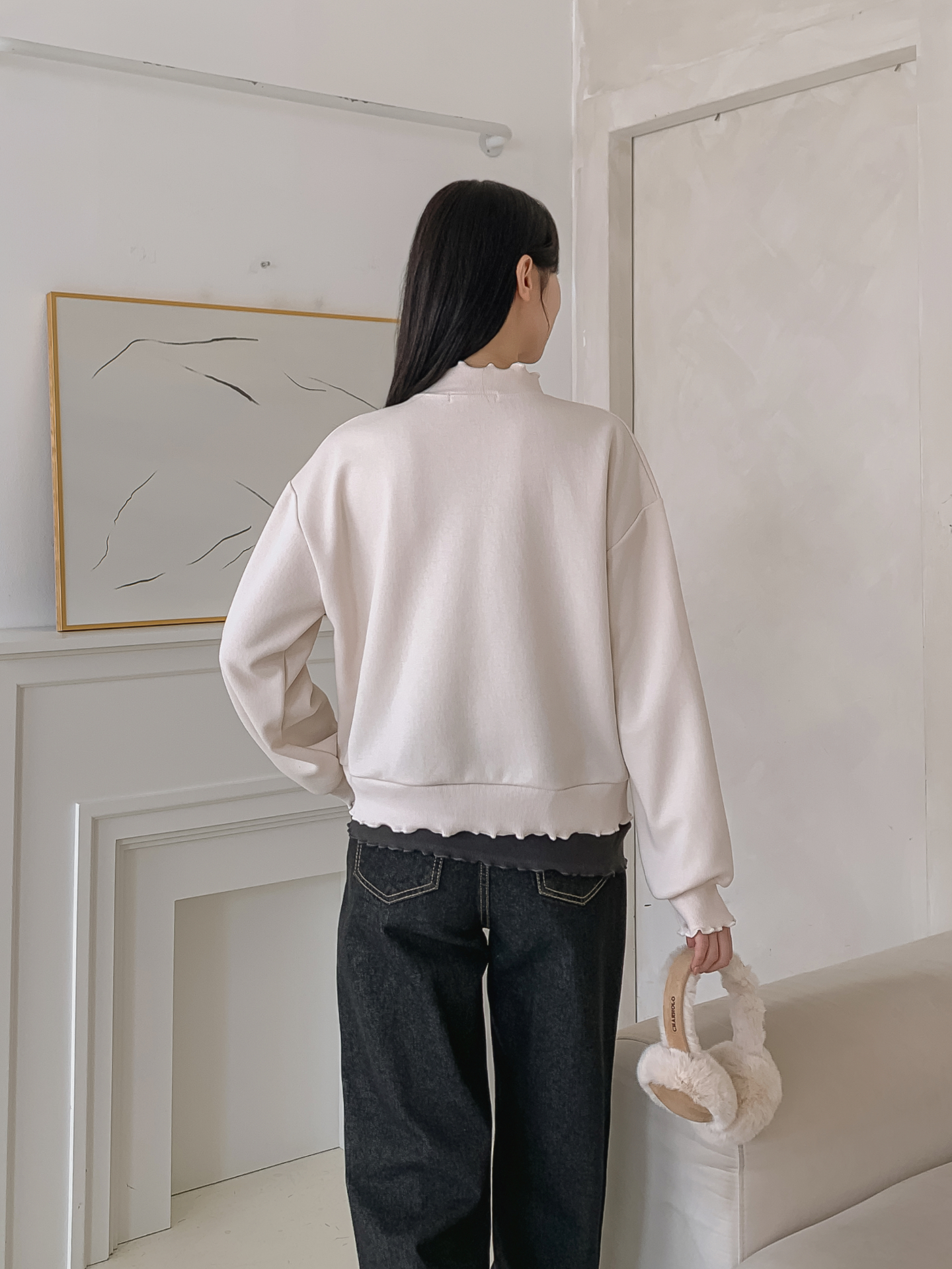 ハーフネックルーズ長袖スウェットトレーニング | 詳細画像22