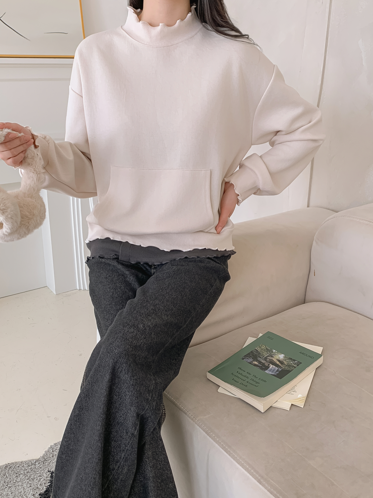 ハーフネックルーズ長袖スウェットトレーニング | 詳細画像24