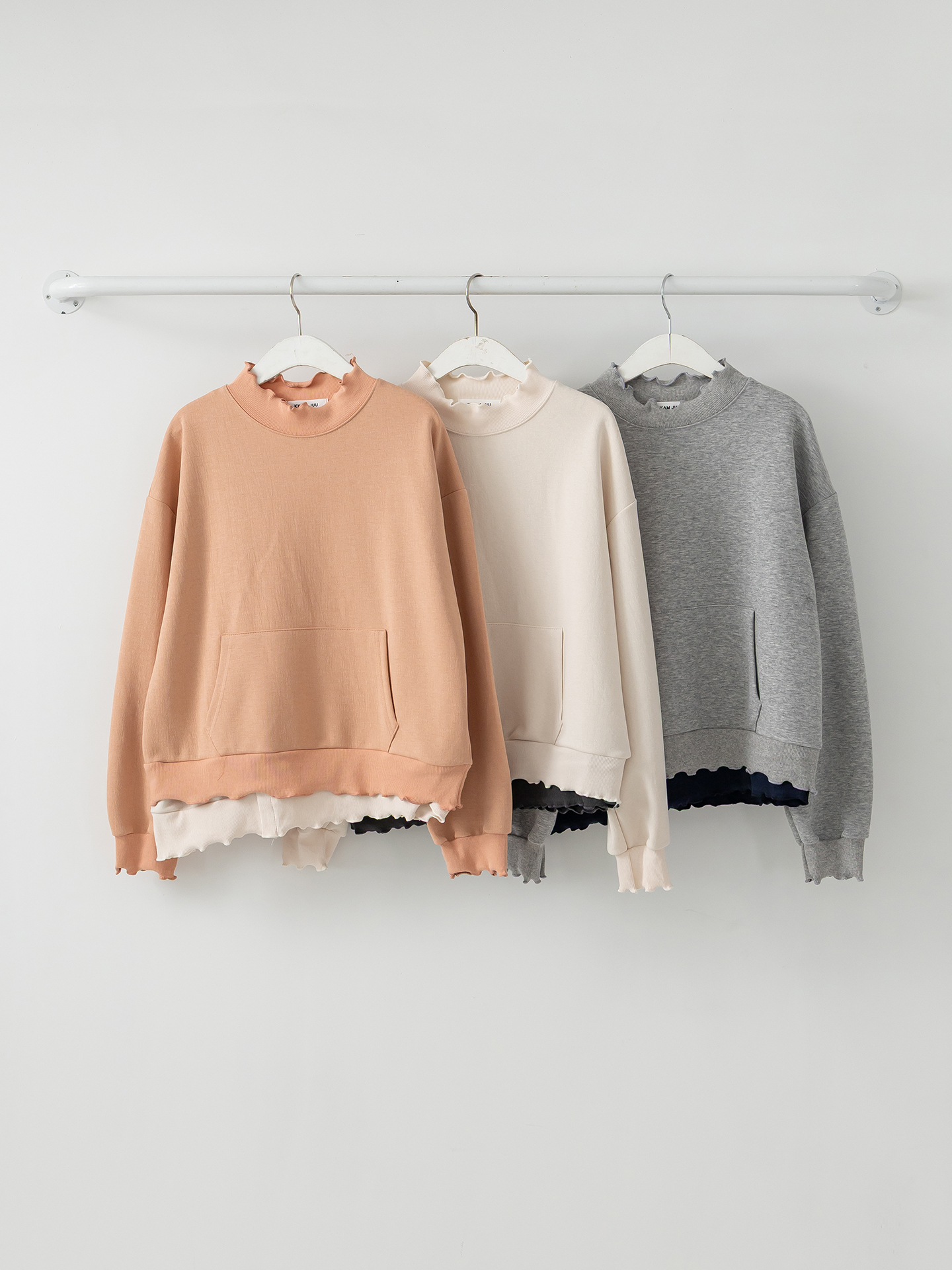 ハーフネックルーズ長袖スウェットトレーニング | 詳細画像31