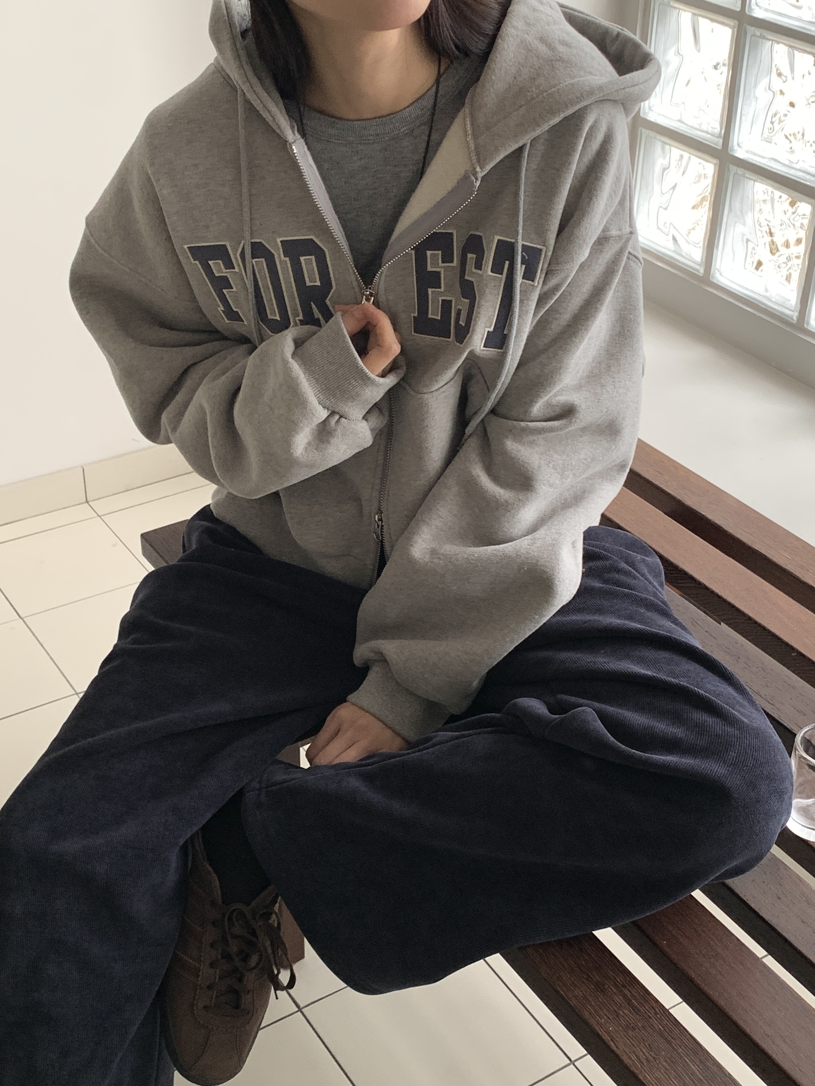 ファー裏地ドローストリングウエストゴムワイドカラーパンツ | 詳細画像19