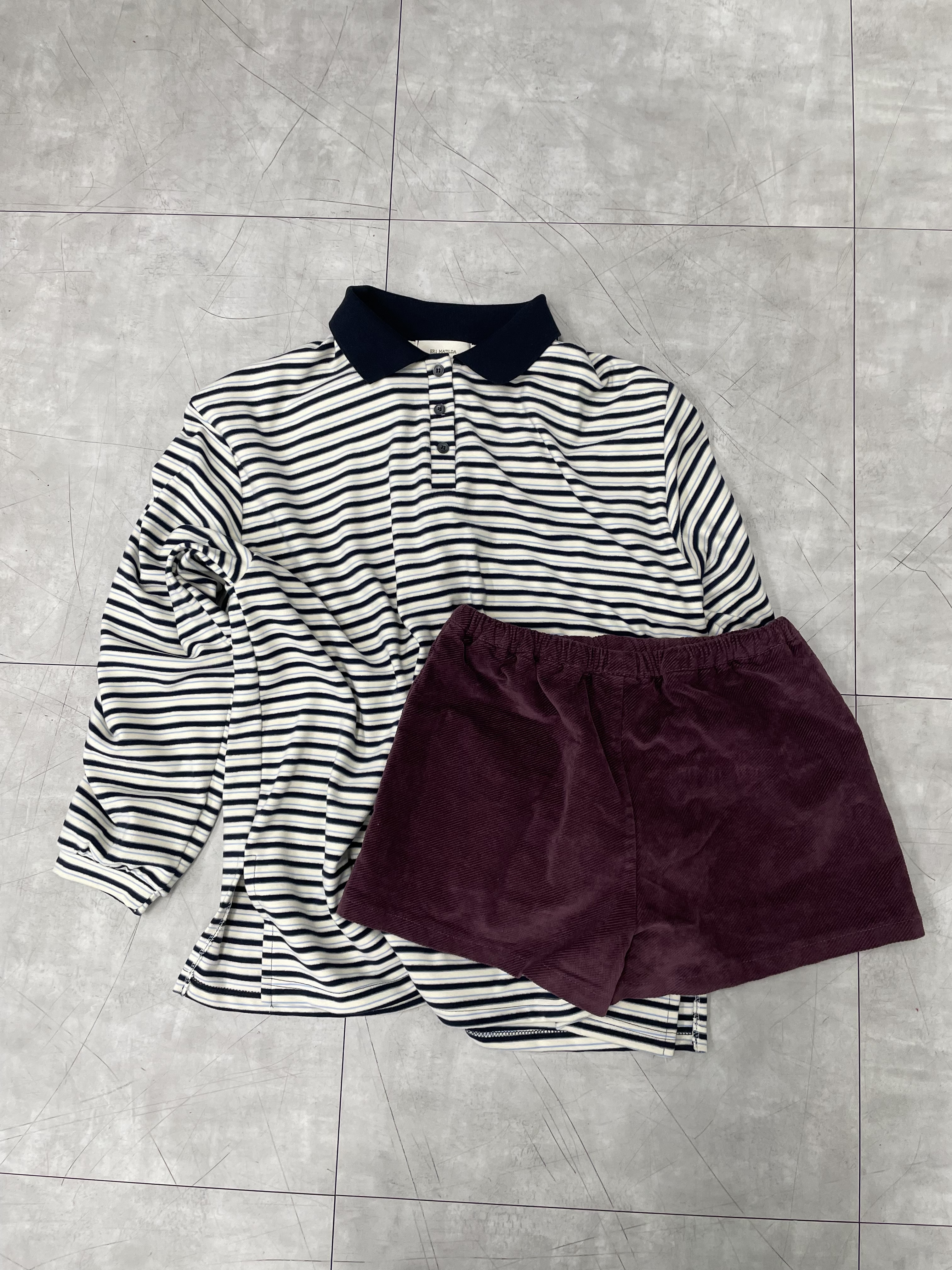 ドローストリングポケットウエストゴムショートカラースカートパンツ | 詳細画像17