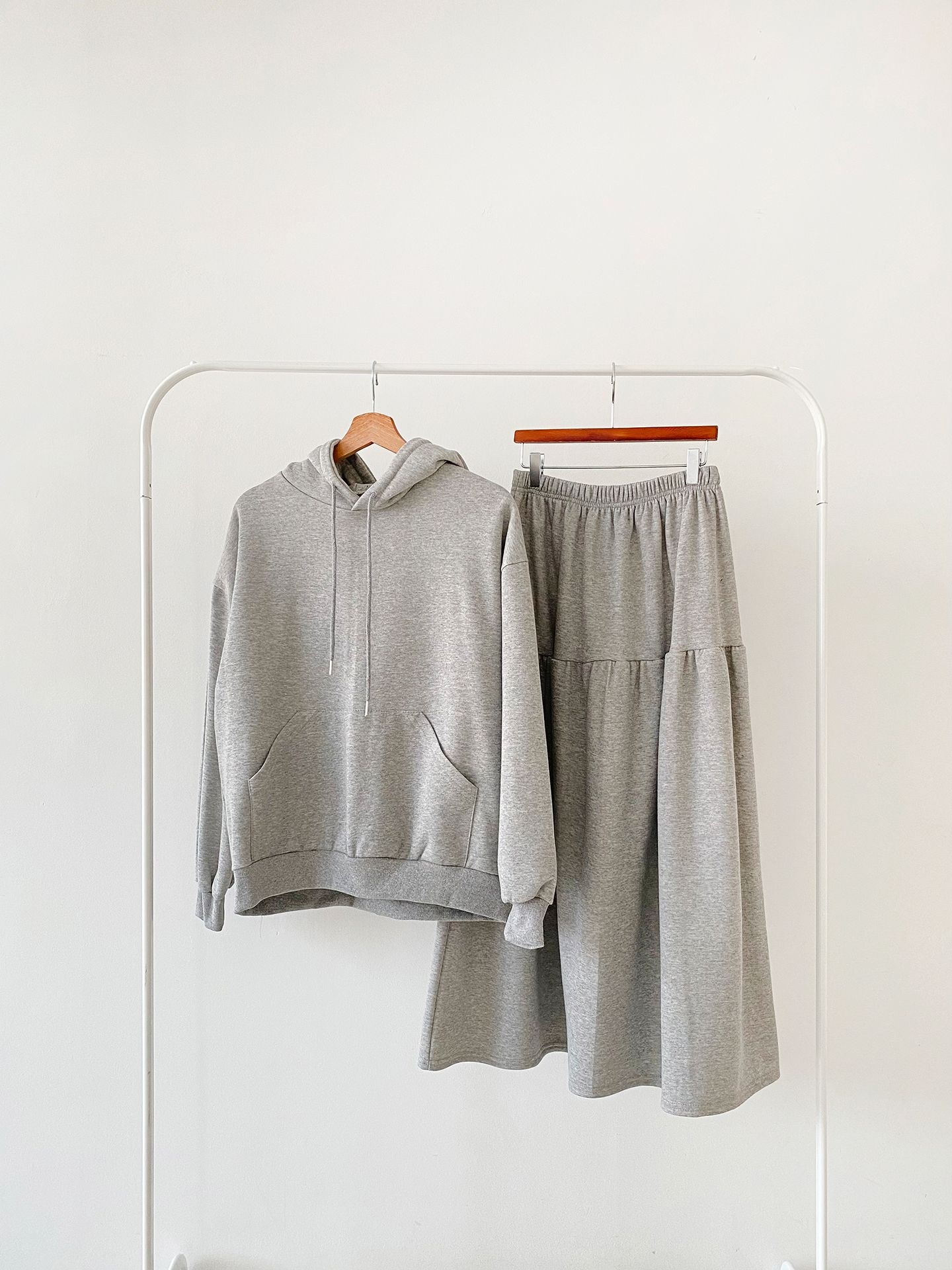 フードポケットウエストゴムロングカラーセットアップ | 詳細画像30