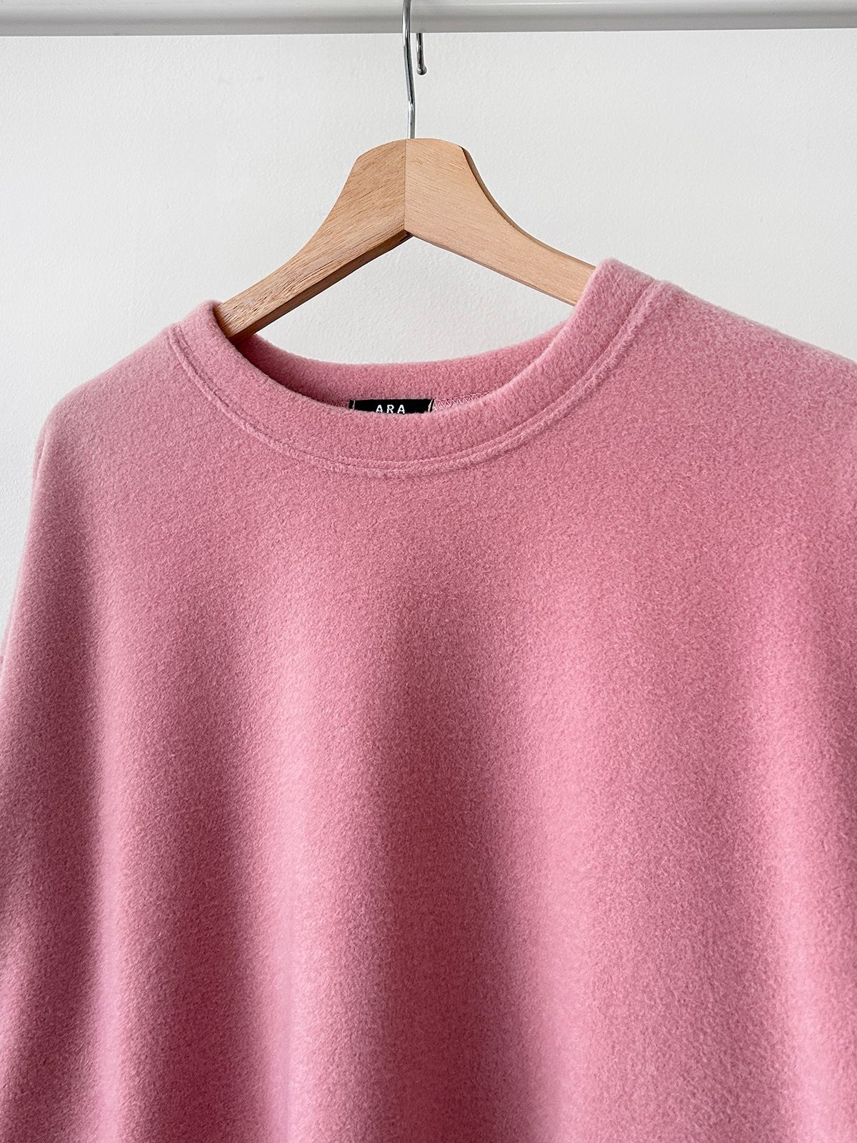 フリースラウンドネックボクシーロング無地カラーワンピース | 詳細画像50