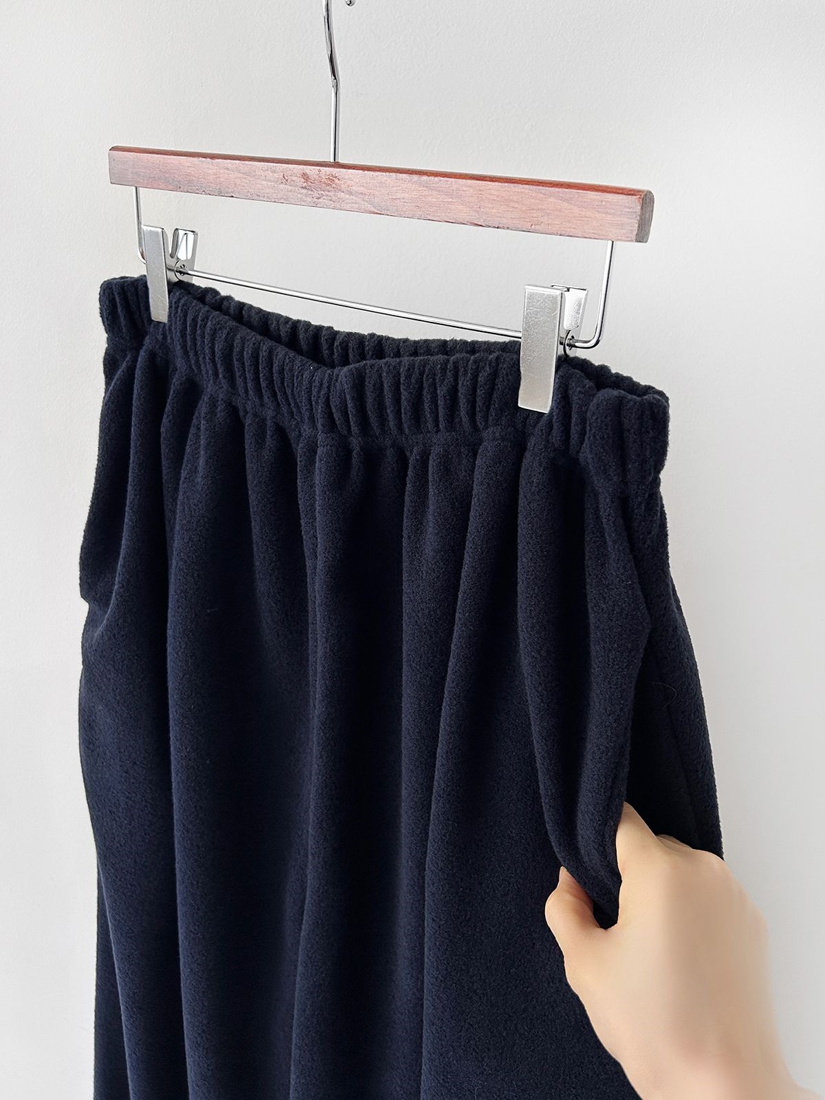 フリースハイネックハーフジップウエストゴムジョガーカラーセットアップ | 詳細画像42