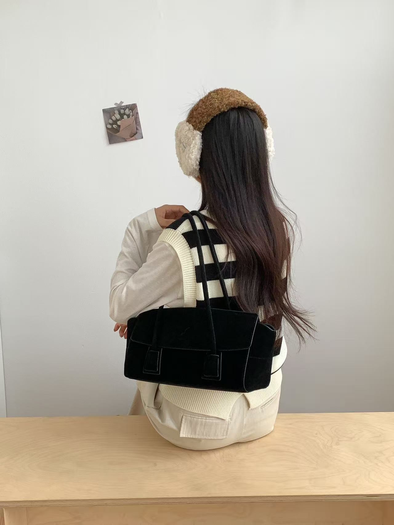 スエード調カラートートバッグ | 詳細画像6