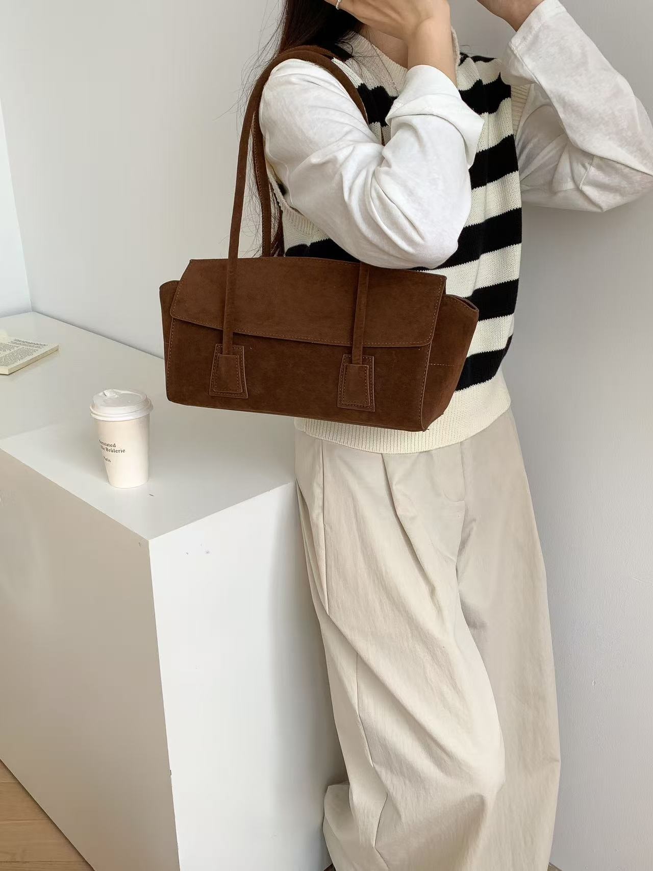 スエード調カラートートバッグ | 詳細画像7