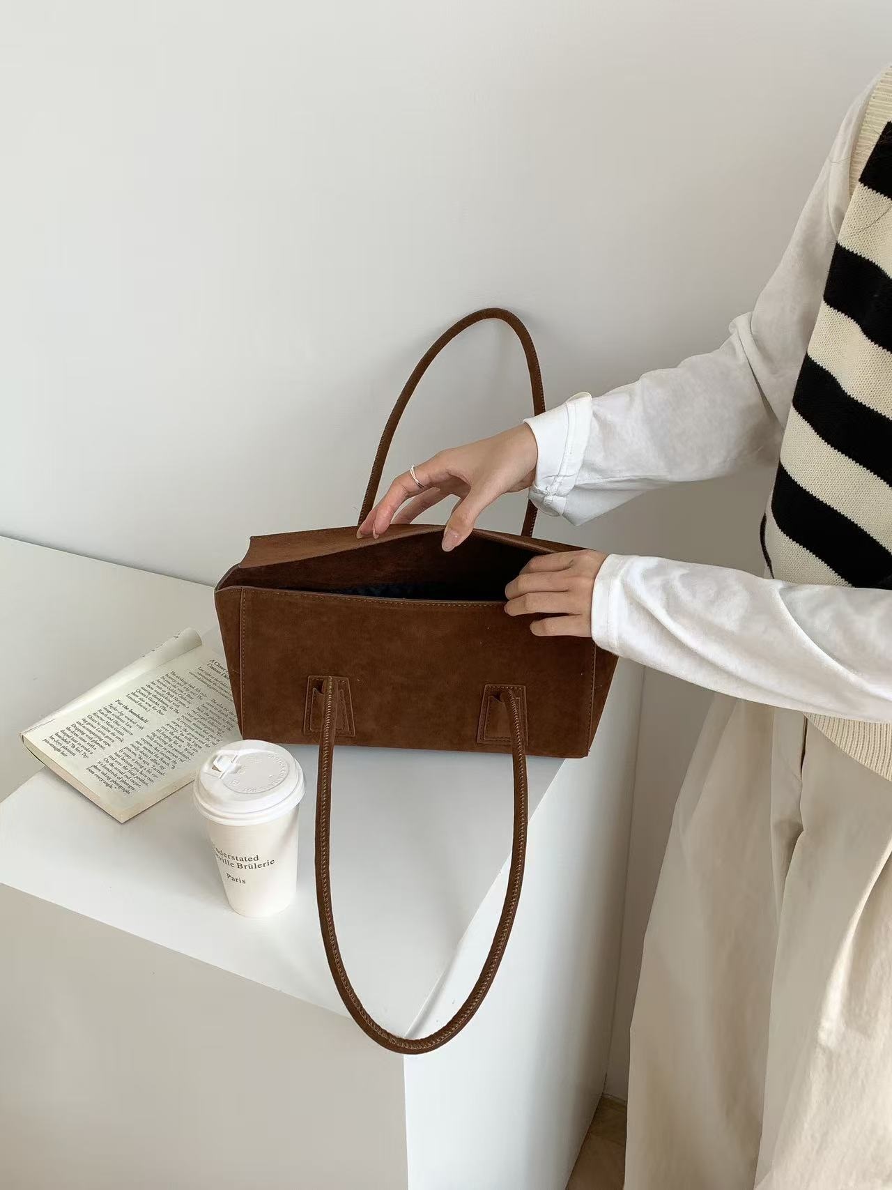 スエード調カラートートバッグ | 詳細画像11