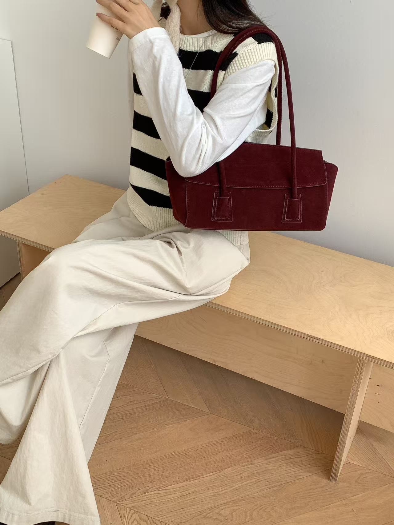 スエード調カラートートバッグ | 詳細画像13