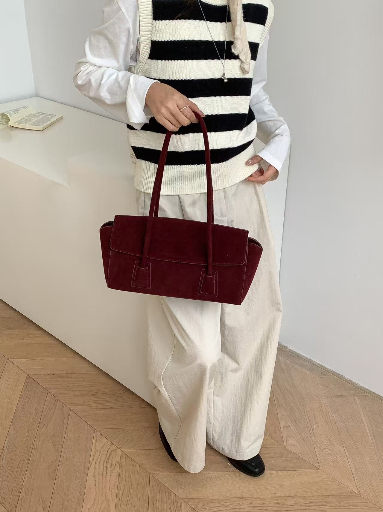 スエード調カラートートバッグ | 詳細画像14